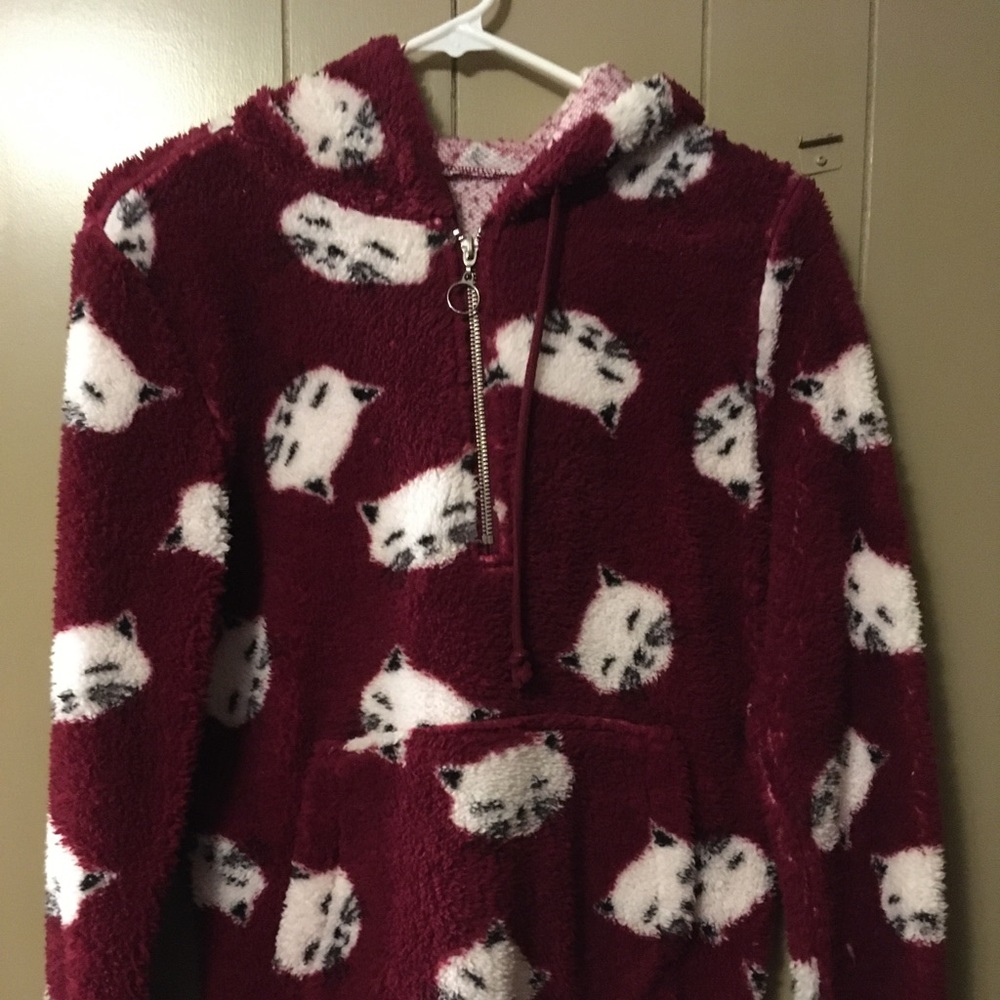 Sherpa Cat Hoodie
